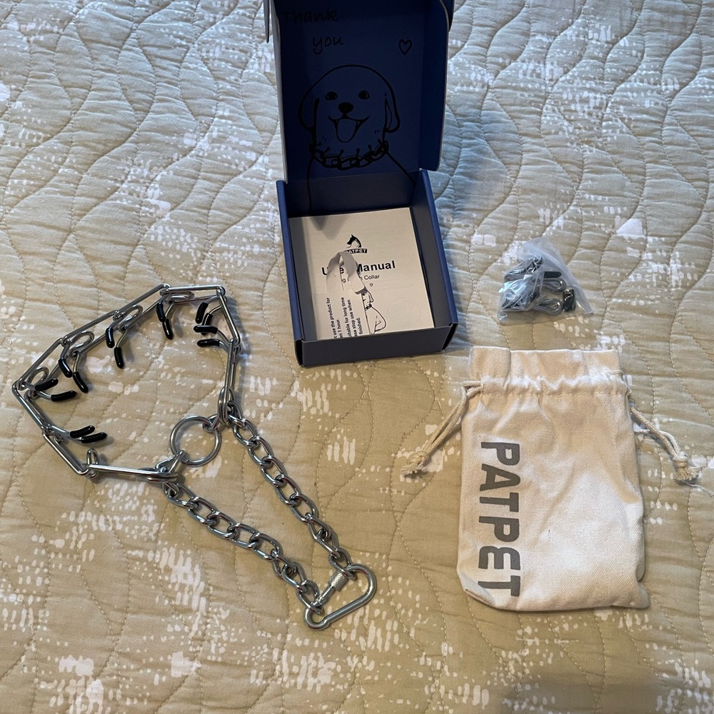 Patpet Dog Training Collar with Chain